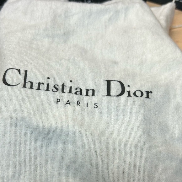 Dior Women's Purple Denim Kitten Heel Mules Floral Lock & Key detail w/dust bag - Picture 4 of 16